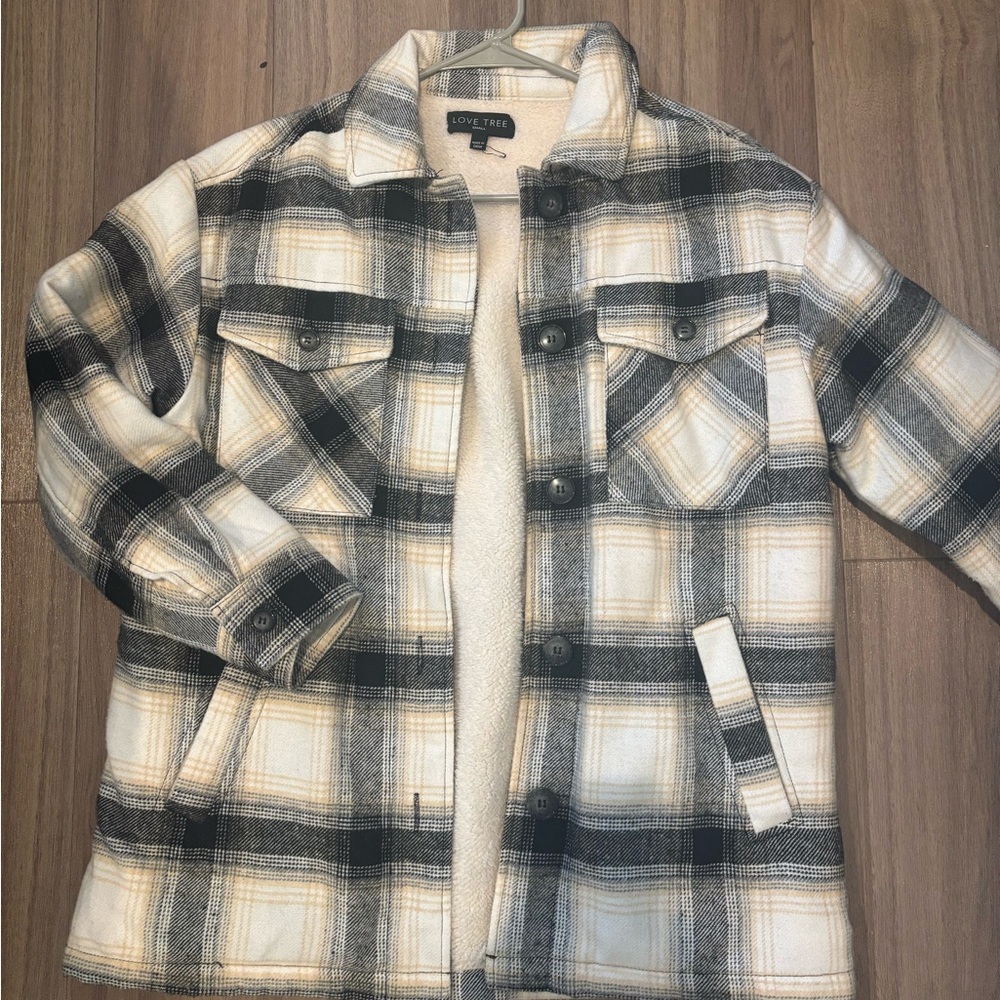 Love Tree Plaid Shacket